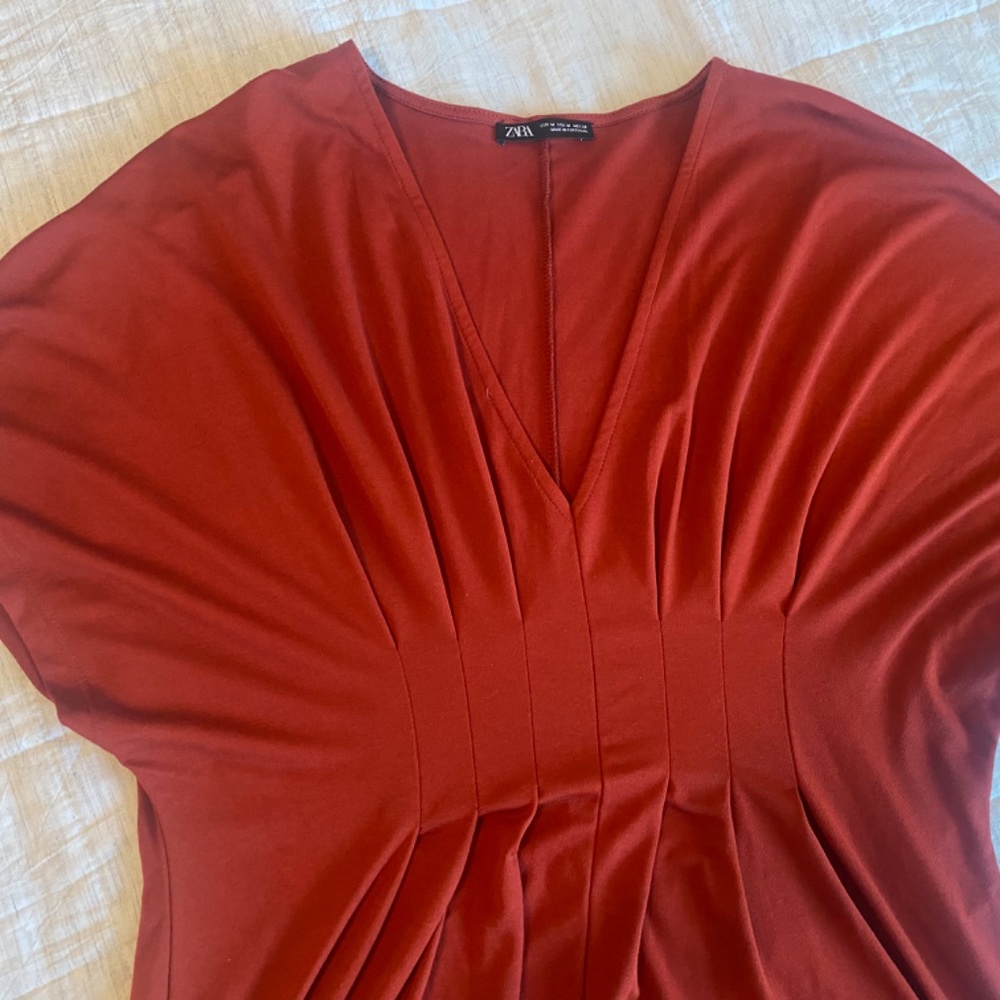 Zara Burnt Orange Dress Gem
